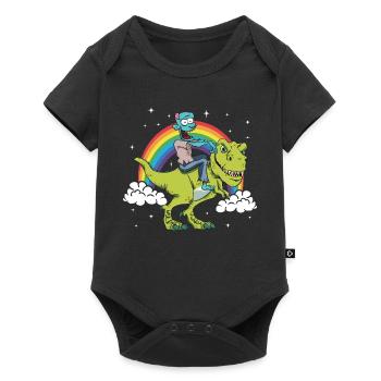 Zombie Halloween Dinosaure Tyrannosaurus T-Rex - Body à manches courtes Premium Bébé - noir - Devant