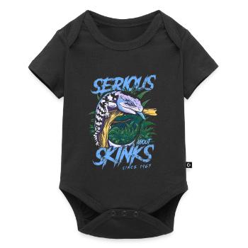 Serious About Blue Tongue Skinks Since 1967 - Baby Premium short-sleeve bodysuit - black - Front