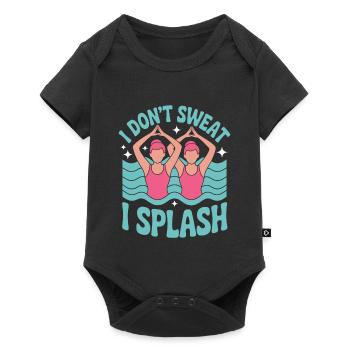 Natation synchronisée Natation artistique Sports nautiques - Body à manches courtes Premium Bébé - noir - Devant