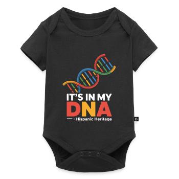 C’est dans mon ADN Héritage hispanique Fierté latino - Body à manches courtes Premium Bébé - noir - Devant