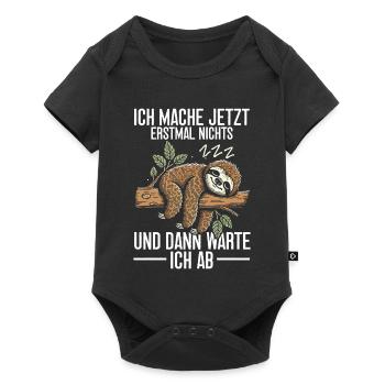 I'm not going to do anything for now and then I'll wait - Baby Premium short-sleeve bodysuit - black - Front