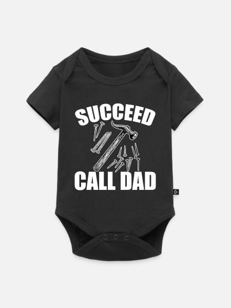 Erfolg durch Handwerkskunst - Baby Premium Kurzarmbody - Schwarz