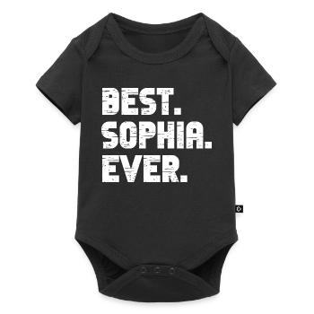 Meilleur cadeau de Sophia de tous les temps - Body à manches courtes Premium Bébé - noir - Devant