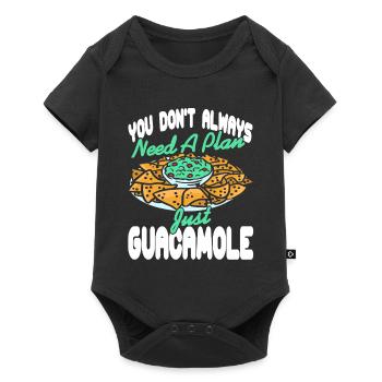 I Know the Guac Is Extra Funny Avocado Quote Meme - Baby Premium Kurzarmbody - Schwarz - Vorne