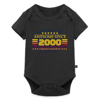 Awesome since 2000 Limited Edition - Baby Premium Kurzarmbody - Schwarz - Vorne