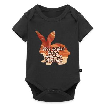 Animal welfare FUR BELONGS TO THE ANIMALS Fun - Baby Premium short-sleeve bodysuit - black - Front