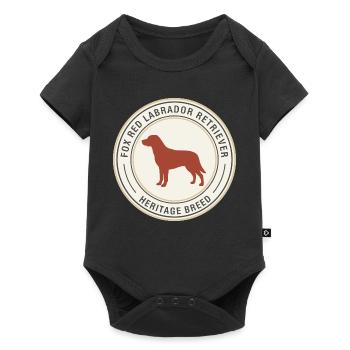 Labrador Retriever Emblem Design - Baby Premium short-sleeve bodysuit - black - Front