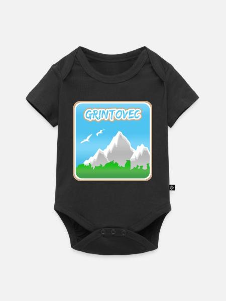 Grintovec als Bergsteigen - Baby Premium Kurzarmbody - Schwarz