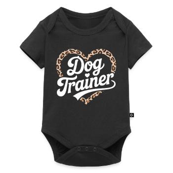 Dresseur de chiens Heart Design - Body à manches courtes Premium Bébé - noir - Devant