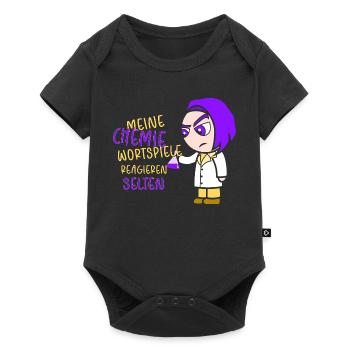 Chimie Chimiste Professeur de chimie Drôle de science - Body à manches courtes Premium Bébé - noir - Devant