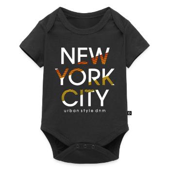 Style urbain dynamique de New York - Body à manches courtes Premium Bébé - noir - Devant