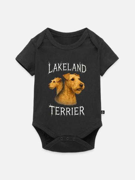 Lakeland Terrier - Baby Premium Kurzarmbody - Schwarz
