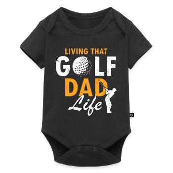 Living That Golf Dad Life Funny Sport Odds - Baby Premium short-sleeve bodysuit - black - Front