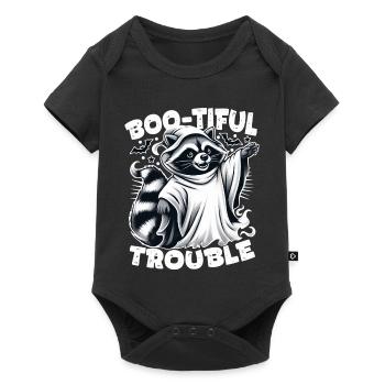 Ghost Raccoon : Boo-tiful Halloween Trouble - Body à manches courtes Premium Bébé - noir - Devant