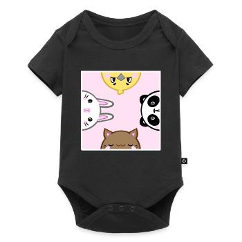 Cute Animals - Baby Premium short-sleeve bodysuit - black - Front
