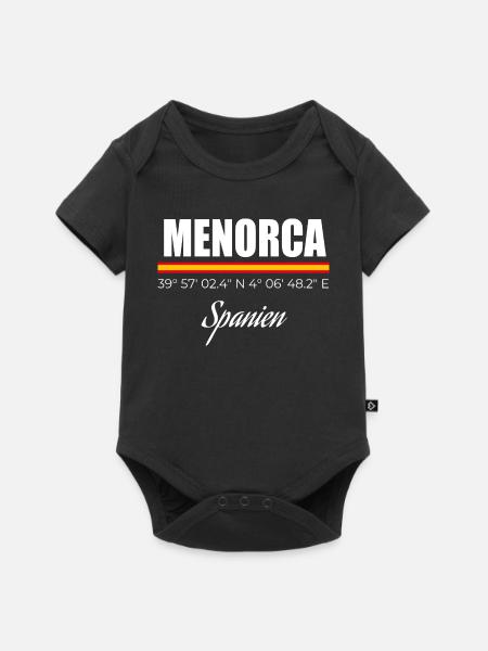 Menorca - Baby Premium Kurzarmbody - Schwarz