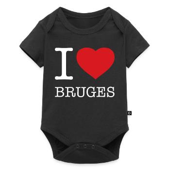 J’adore Bruges - Body à manches courtes Premium Bébé - noir - Devant