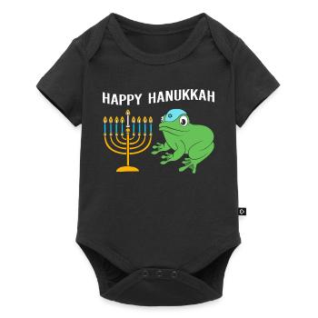 Hanukkah Hanukah Hanukkah Frog - Baby Premium short-sleeve bodysuit - black - Front