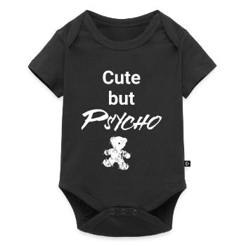 Mignon mais psychopathe - Teddy Edition - Body à manches courtes Premium Bébé - noir - Devant