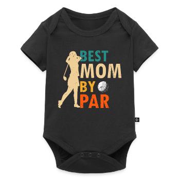 I Work to Support My Golf Addiction Funny Humor - Baby Premium Kurzarmbody - Schwarz - Vorne