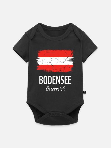 Bodensee - Baby Premium Kurzarmbody - Schwarz
