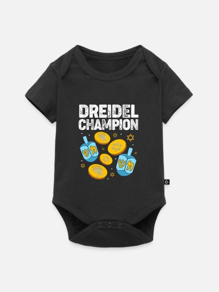 Hanukah Hanukkah Chanukkah - Baby Premium Kurzarmbody - Schwarz