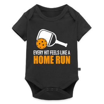 Pickleball Gift - Baby Premium short-sleeve bodysuit - black - Front