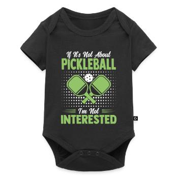 Cadeau de joueur de paddle ball de l’équipe de pickleball - Body à manches courtes Premium Bébé - noir - Devant