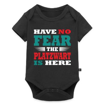 PLatzwartHave no Fear the Platzwart is here Outfit - Baby Premium Kurzarmbody - Schwarz - Vorne