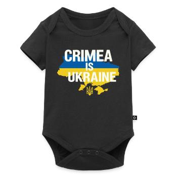 La Crimée est la bannière de l’Ukraine - Body à manches courtes Premium Bébé - noir - Devant