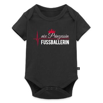 Nix Princess - Footballer - ECG Pulse Gift - Baby Premium short-sleeve bodysuit - black - Front