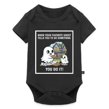 Mein Lieblingsgeist - Baby Premium Kurzarmbody - Schwarz - Vorne