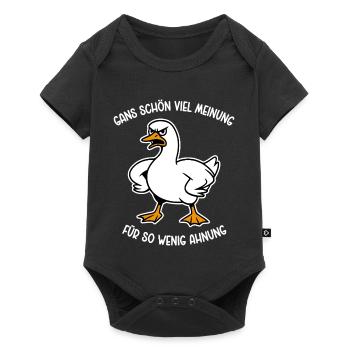 Goose a lot of opinion for so little idea - Baby Premium short-sleeve bodysuit - black - Front