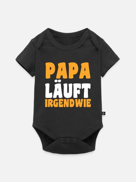 Tochter Sohn - Baby Premium Kurzarmbody - Schwarz