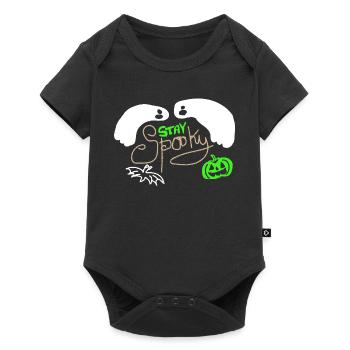 Restez effrayant - Body à manches courtes Premium Bébé - noir - Devant