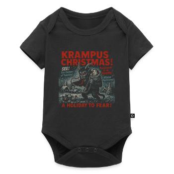 Krampus Christmas Movie Poster Vintage Halloween - Baby Premium short-sleeve bodysuit - black - Front