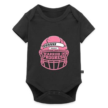 Breast Cancer Awareness Warrior In Progress - Baby Premium short-sleeve bodysuit - black - Front
