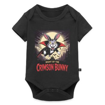 Night of the Crimson Bunny - Bunny Design - Baby Premium short-sleeve bodysuit - black - Front