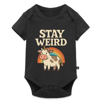 Stay crazy - Baby Premium short-sleeve bodysuit - black - Front