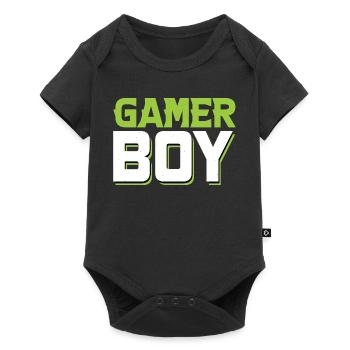 Gamer Boy - Baby Premium Kurzarmbody - Schwarz - Vorne