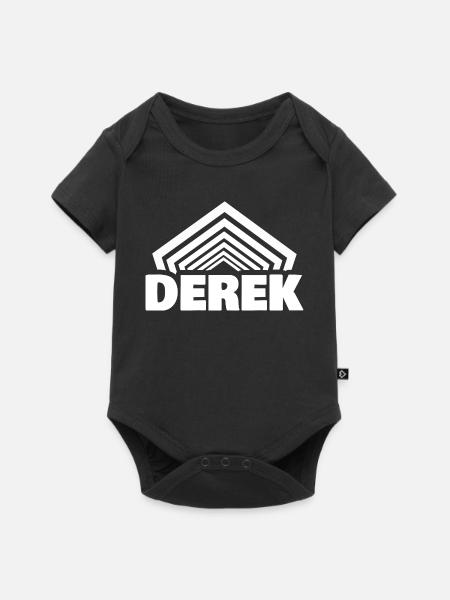 Geschenk für Derek - Baby Premium Kurzarmbody - Schwarz