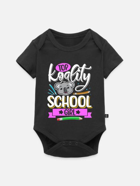 Top Koality School Girl - Baby Premium Kurzarmbody - Schwarz