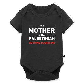 Mère et Palestinien - Rien ne me fait peur - Body à manches courtes Premium Bébé - noir - Devant