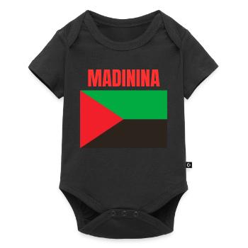 T-shirt Madinina drapeau Martinique - Body à manches courtes Premium Bébé - noir - Devant