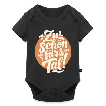 Trop beau pour la vallée Chemise de randonnée - Body à manches courtes Premium Bébé - noir - Devant