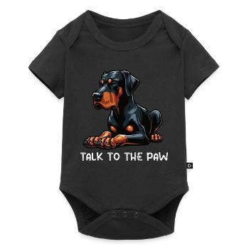 Talk to the Paw Doberman Doberman Owner - Baby Premium short-sleeve bodysuit - black - Front