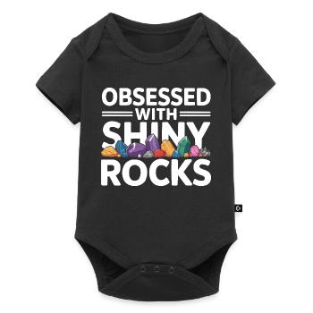 Rock Collecting Rockhound Rock Collector Geology - Baby Premium short-sleeve bodysuit - black - Front