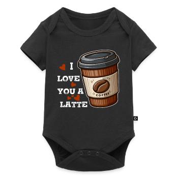 J'adore un latte - Body à manches courtes Premium Bébé - noir - Devant