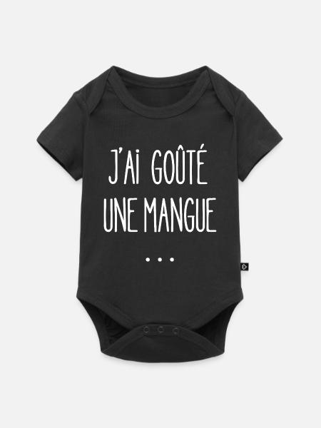 Ich habe eine Mango probiert - Baby Premium Kurzarmbody - Schwarz