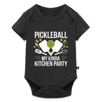 Pickleball My Kinda Kitchen Party - Baby Premium short-sleeve bodysuit - black - Front